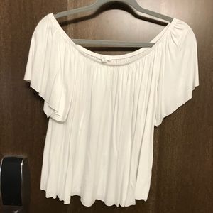 White off the shoulder top